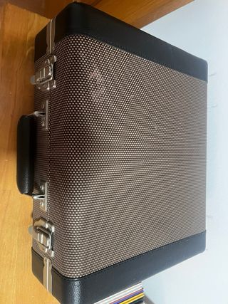 Tocadiscos maleta Crosley Tweed Negro/Marrón