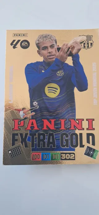 Lamine Yamal Extra Gold panini