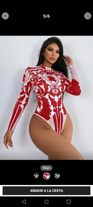 Body Étnico Rojo y Blanco