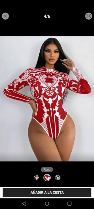 Body Étnico Rojo y Blanco