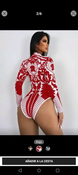 Body Étnico Rojo y Blanco