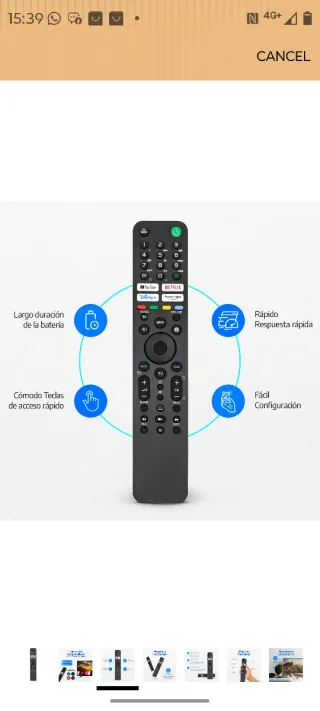 Mando a distancia Sony