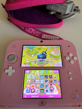 Nintendo 2DS Rosa con custodia e caricatore
