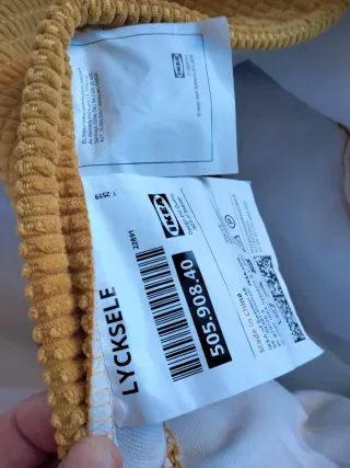 Fondina per poltrona letto IKEA LYCKSELE Giallo Vansbro