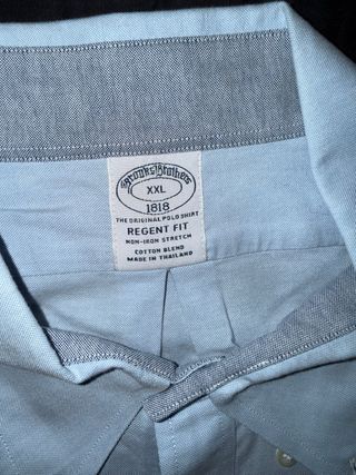 Camisa Brooks Brothers Azul Talla XXL.