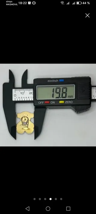 Pendientes Osito Oro 18k Originales