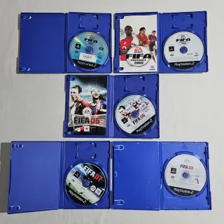 Lote 5 Juegos FIFA PS2: 04, 05, 06, 07, 08