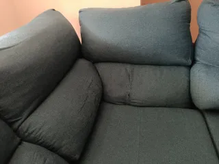 Sofá modular azul turquesa