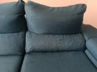 Sofá modular azul turquesa