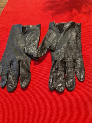 Guanti donna vera pelle neri taglia M