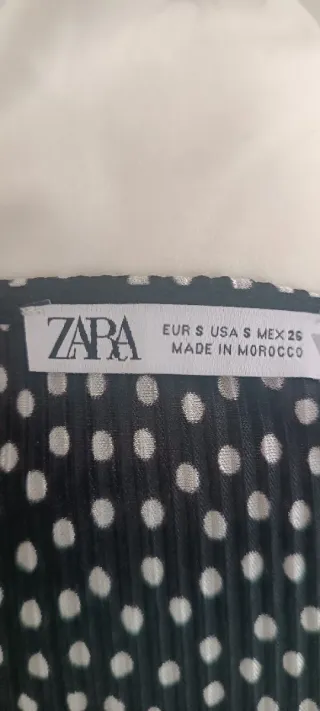 Blusa Zara Estampada Manga Larga Talla S