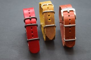 Lote 3 correas de reloj de piel natural – 18 mm