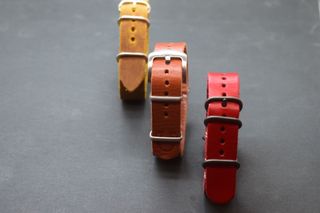 Lote 3 correas de reloj de piel natural – 18 mm