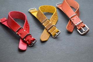 Lote 3 correas de reloj de piel natural – 18 mm