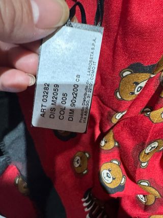 Sciarpa/foulard Moschino Rosso