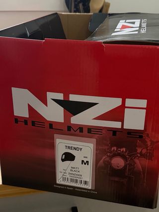 Casco NZI Trendy talla M Negro Mate