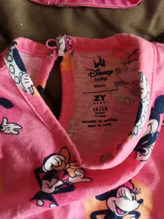 Conjunto Vestido e Chapéu Minnie Rosa