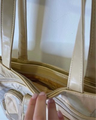 Bolso patchwork piel multicolor