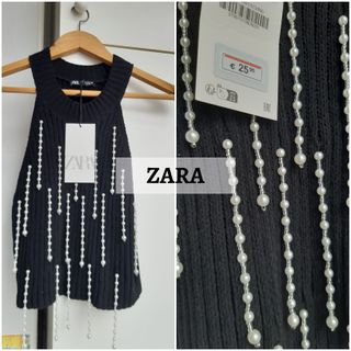 Top sin mangas. Tejido de chenilla. De Zara. Nuevo