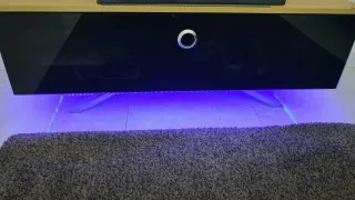 Mueble TV cristal y madera