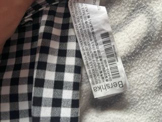 Pantalón de vestir cuadros blanco y negro