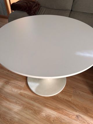 Mesa DOCKSTA IKEA redonda blanca 103 cm