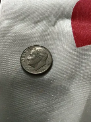 Antica moneta da 10 centesimi USA