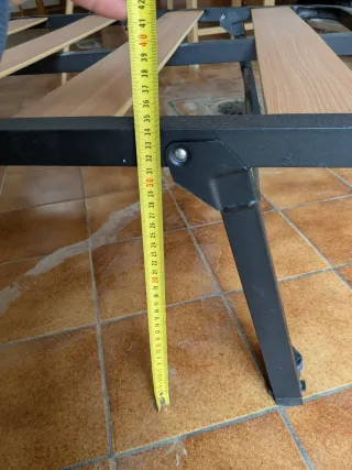 Somier 90x190cm Patas Plegables