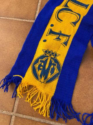 Bufanda Villarreal CF Azul y Amarilla