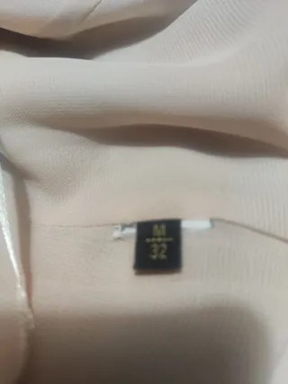 Blusa Massimo Dutti Beige Volantes