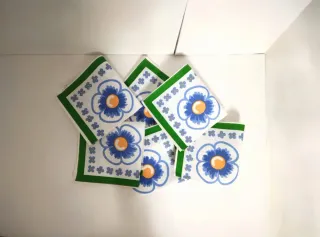 6 Tovagliette Cotone Floreali 40x40