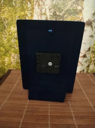 Orologio/sveglia da tavolo cornice argento ,nuovo