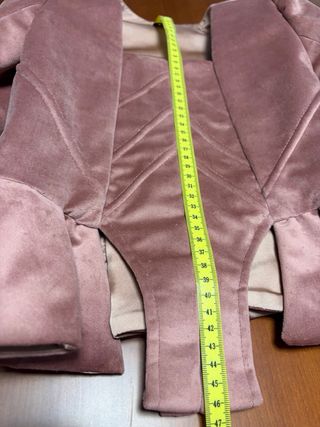 Corpiño terciopelo niña