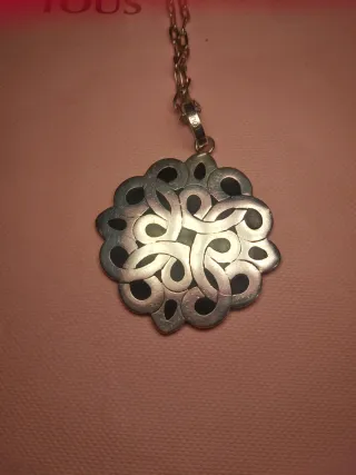 Collar Tous Plata con Colgante muy grande