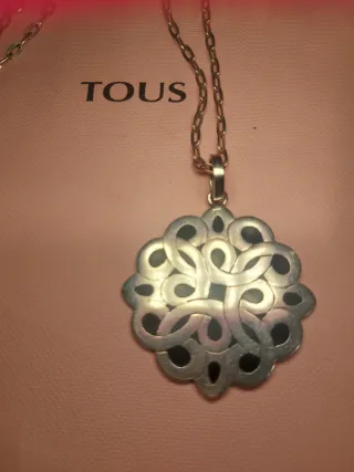 Collar Tous Plata con Colgante muy grande