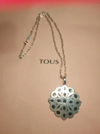 Collar Tous Plata con Colgante muy grande