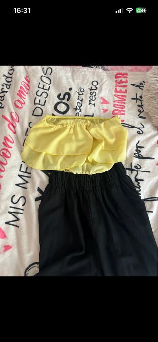 Mono negro y amarillo
