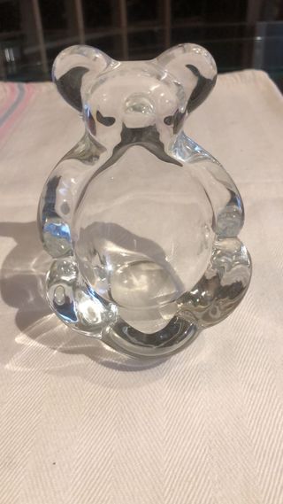 Portacenere in vetro a forma di orsetto