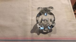 Portacenere in vetro a forma di orsetto