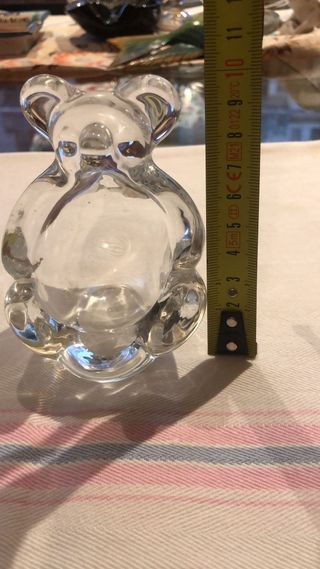 Portacenere in vetro a forma di orsetto