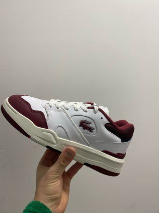 Zapatilla Lacoste Blanca y Roja