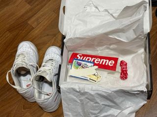 Nike Air Force 1 Low Supreme Bianche