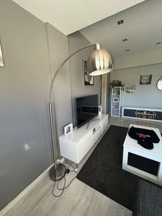 Lámpara de pie arco metal