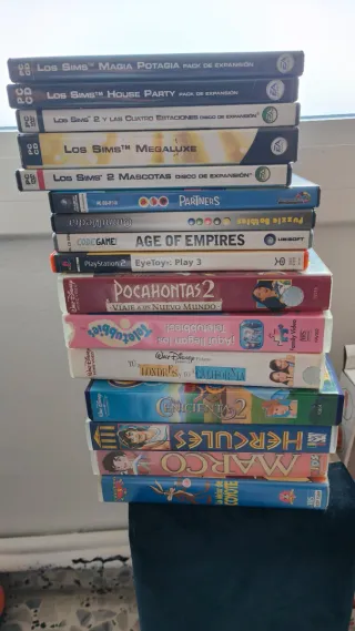 Lote  Cintas VHS Películas Infantiles Disney