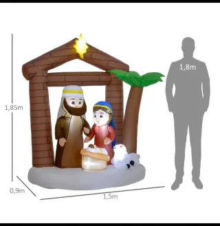 Presepe gonfiabile di Natale