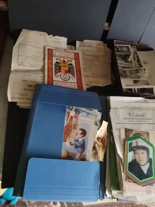 Lote Papeles Facturas Fotos Antiguas