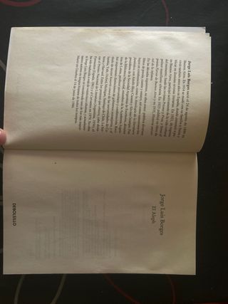 Libro "El Aleph" de Jorge Luis Borges