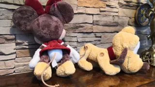 Peluche Minnie y Pluto Disney