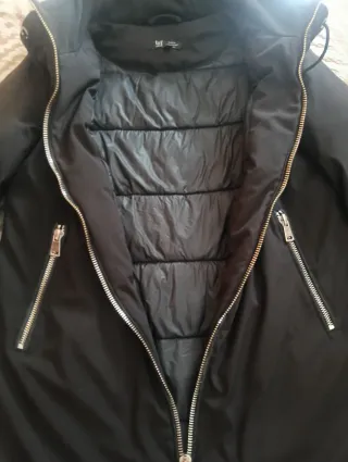 Abrigo Zara Negro Talla XS