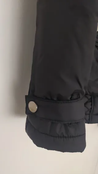 Parka Mango Negra Mujer